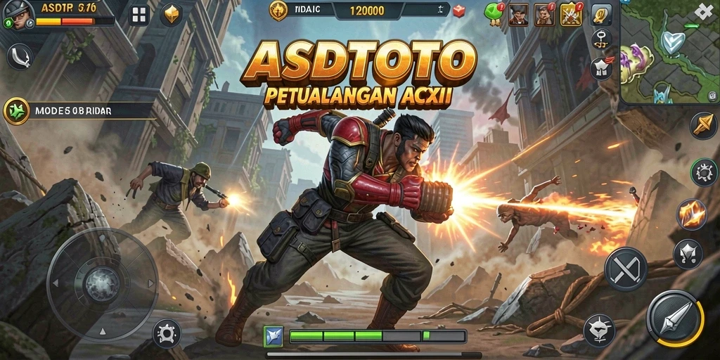 Tampilan gameplay seru dalam ASDTOTO.
