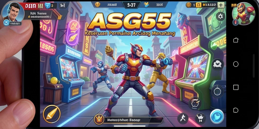 Tangkapan layar ASG55 menunjukkan gameplay seru dengan tantangan yang mendebarkan.