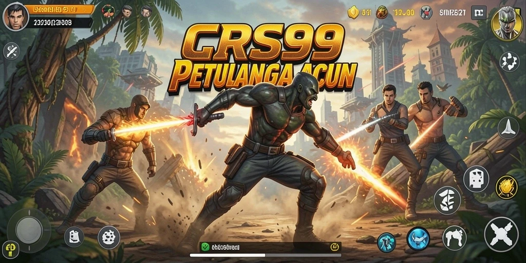 Tangkapan layar utama CRS99 menampilkan pertempuran epik dalam permainan ARPG.