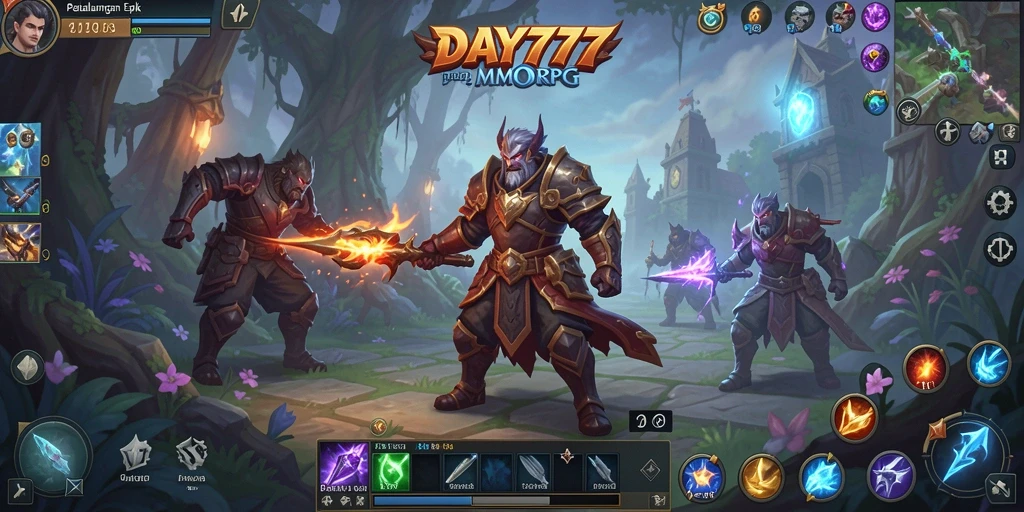 Gameplay DAY777 yang penuh petualangan dalam dunia MMORPG.