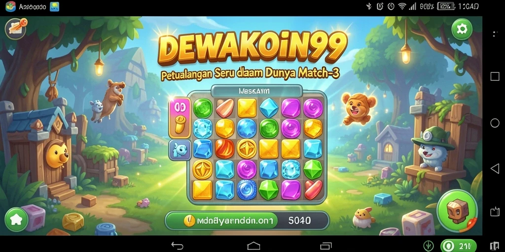 Tampilan gameplay DEWAKOIN99 yang menarik dan penuh warna.