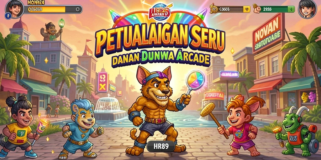 Screenshot gameplay HR89 dengan karakter dan level yang menarik.