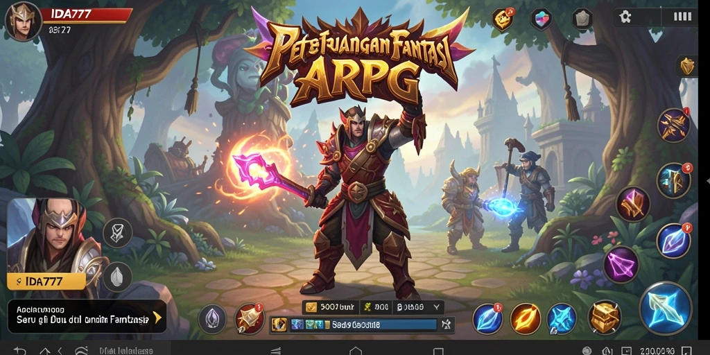 Screenshot gameplay IDA777 menunjukkan aksi seru dalam pertarungan ARPG.