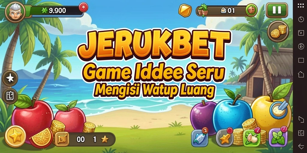 Tampilan utama gameplay JERUKBET yang seru dan santai.