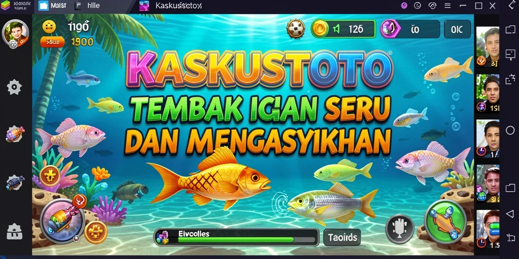 Tampilan gameplay seru KASKUSTOTO saat menangkap ikan.
