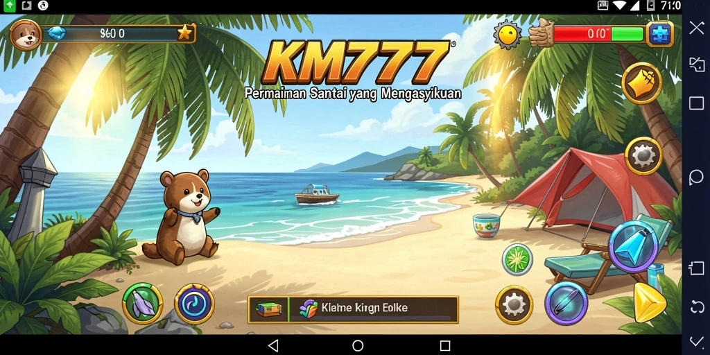Tampilan gameplay KM777 yang mengasyikkan dan penuh warna.