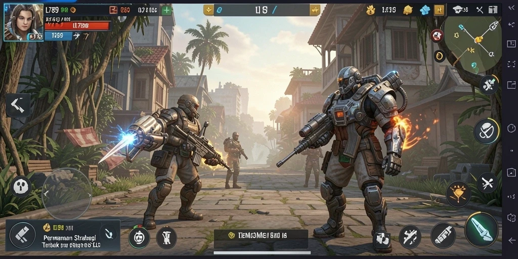 Tampilan gameplay seru dalam LI789, menjelajahi dunia strategi.