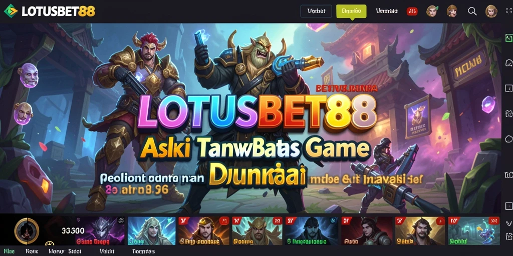 Gameplay LOTUSBET88 yang penuh aksi dan tantangan.