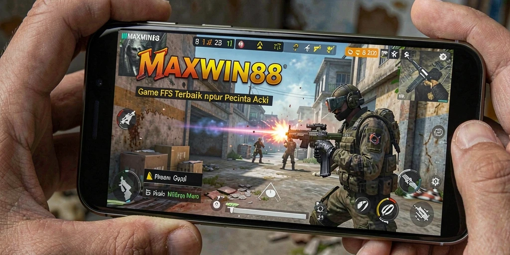 Tampilan gameplay seru di MAXWIN88 dengan aksi tembak-menembak yang intens.