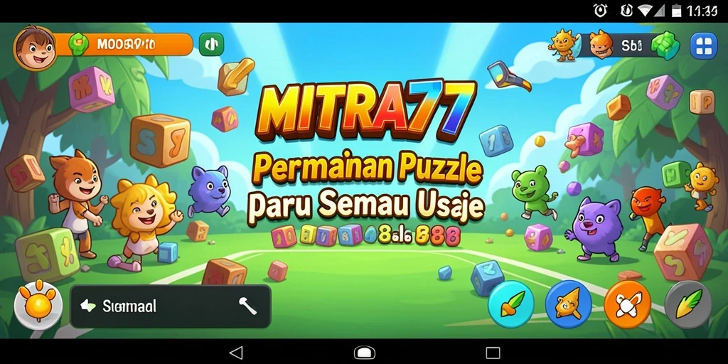 Tampilan gameplay MITRA77 yang penuh tantangan puzzle menarik.
