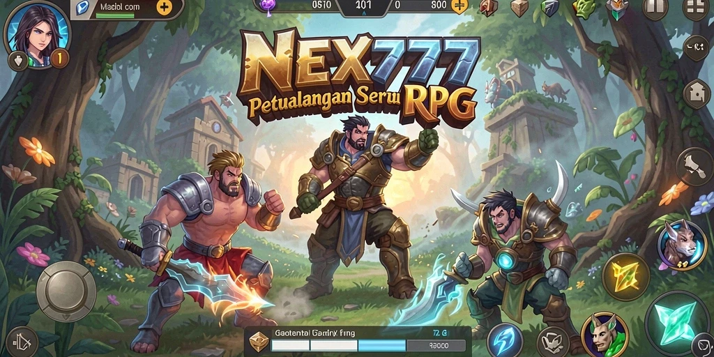 Tampilan menarik dari gameplay NEX777 dengan karakter dan dungeon yang menakjubkan.