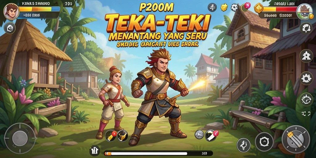 Tampilan gameplay P200M yang menarik dan menantang dalam teka-teki.
