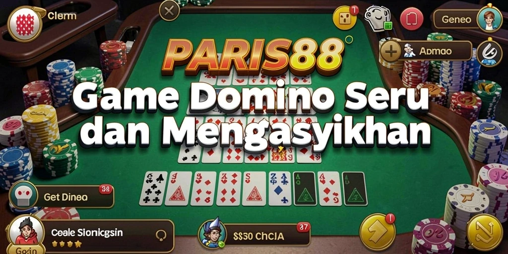 Tampilan dari gamplay Domino yang seru dan menantang.