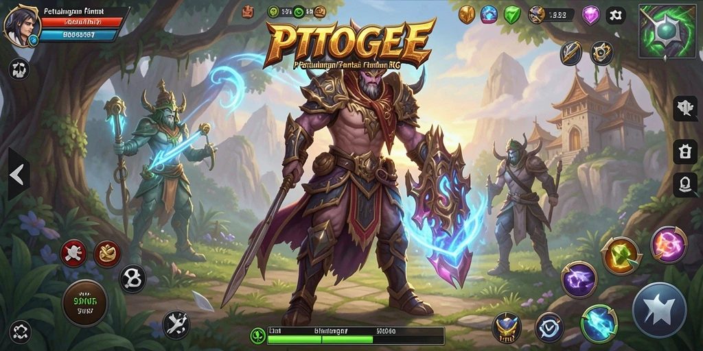 Gameplay PTTOGEL menampilkan petualangan RPG yang mendebarkan.