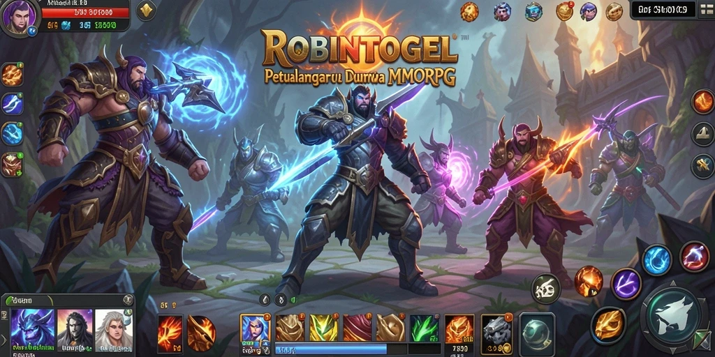 Screenshot gameplay ROBINTOGEL menampilkan aksi seru di dunia MMORPG.