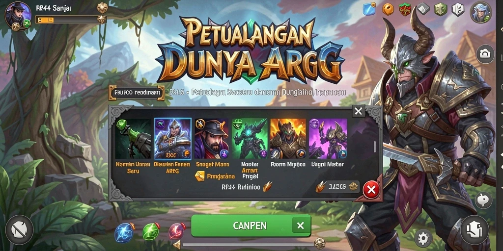 Tampilan gameplay seru dengan pertarungan epik dalam RR44.