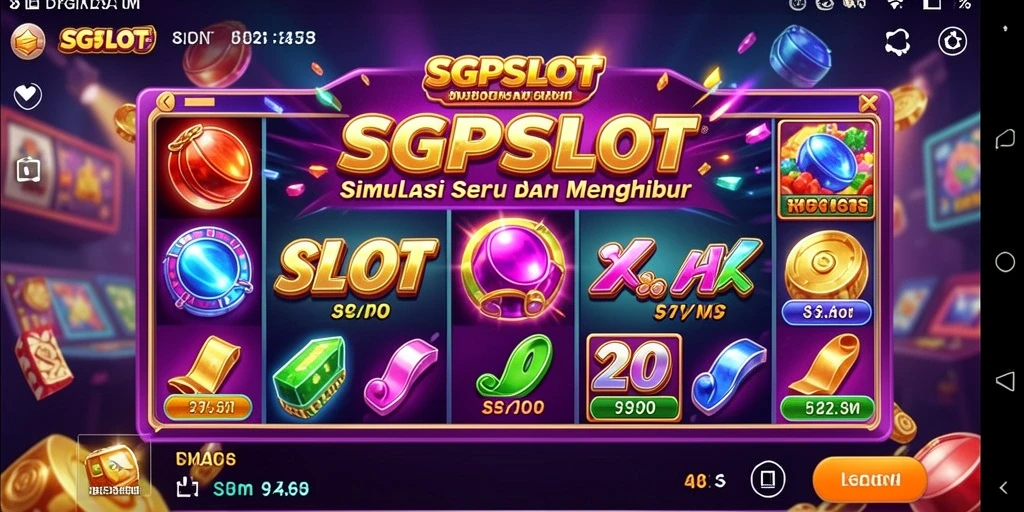 Tampilan menarik dari gameplay slot di SGPSLOT dengan berbagai tema.