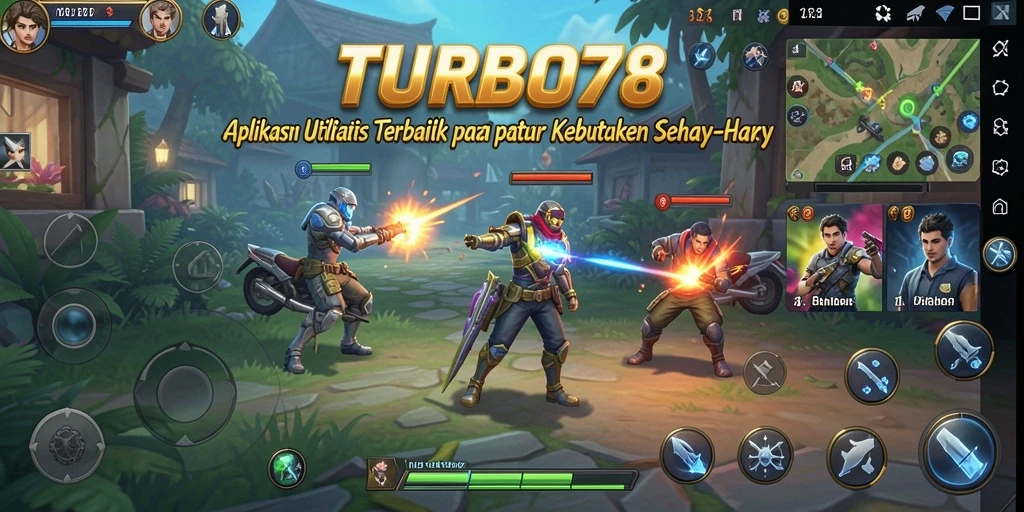Tampilan antarmuka TURBO78 yang menarik dan fungsional.